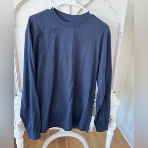 GAP Navy Blue Long-Sleeve Crew Neck Tee